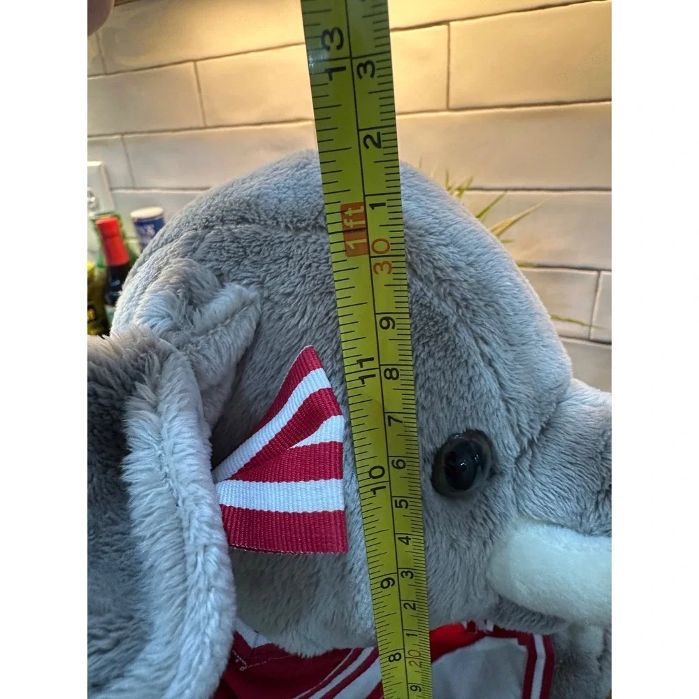 build a bear elephant with complete cheerleader‎ outfit with pom poms